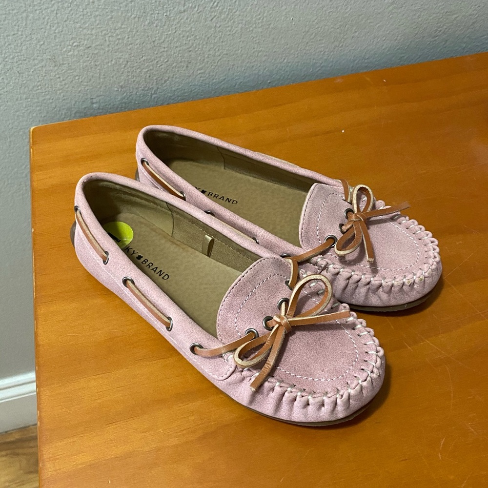 Little Girls Pink Loafers